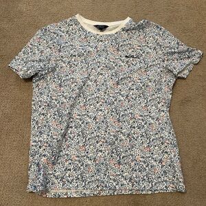 Mens floral crewneck tee
